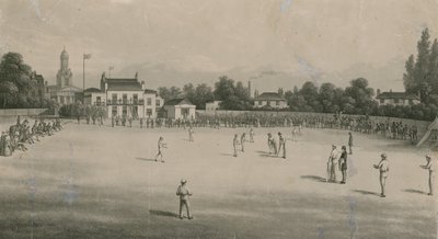 Un partido de críquet de English School