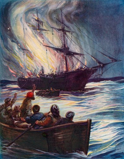 Un incendio en el mar de English School