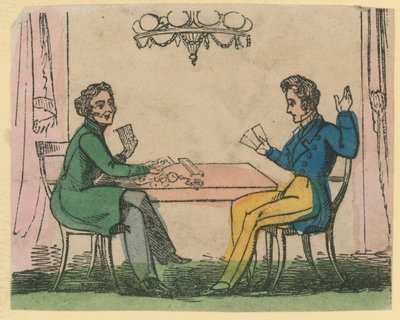 Un juego de cartas de English School