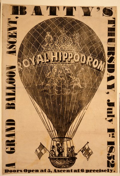 Un gran ascenso en globo, Battys, jueves 1 de julio de 1852 de English School