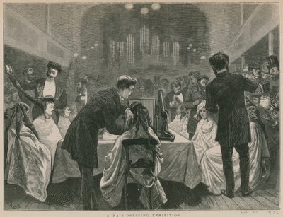 Una exposición de peinados de English School
