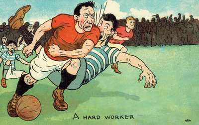 Un gran trabajador (litografía en color) de English School