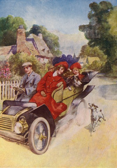 A jolly motor ride (litografía en color) de English School