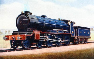 Una locomotora del London Midland and Scottish Railway, ilustración de 