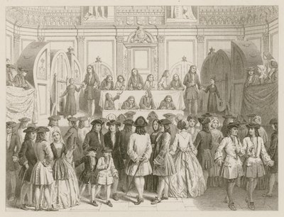 Una lotería; circa 1750 de English School