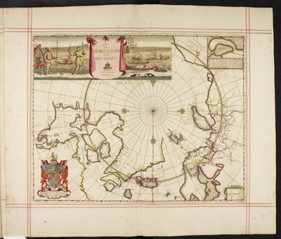 Un mapa del Polo Norte y partes contiguas, de 