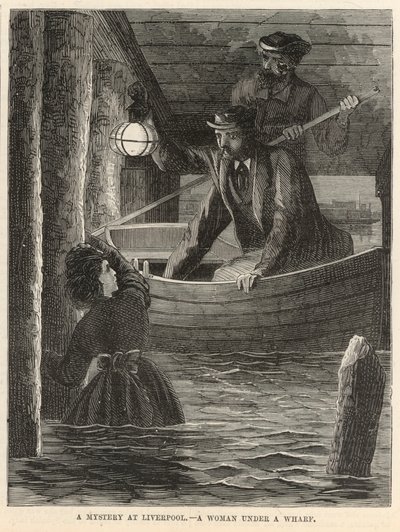 Un misterio en Liverpool; Una mujer bajo un muelle de English School
