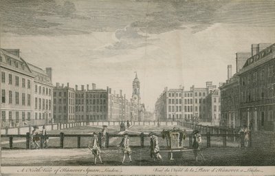 Vista norte de Hanover Square, Londres de English School