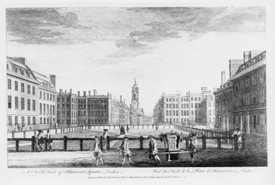 Una Vista Norte de Hanover Square, Londres de English School