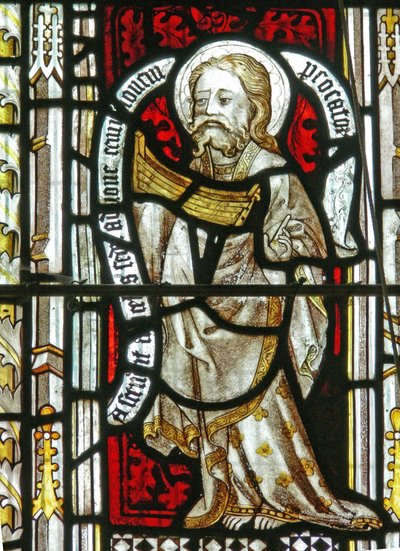 Una ventana norte que representa a San Judas de English School