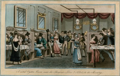 Una famosa sala de ostras cerca de los teatros, 3 de la mañana de English School