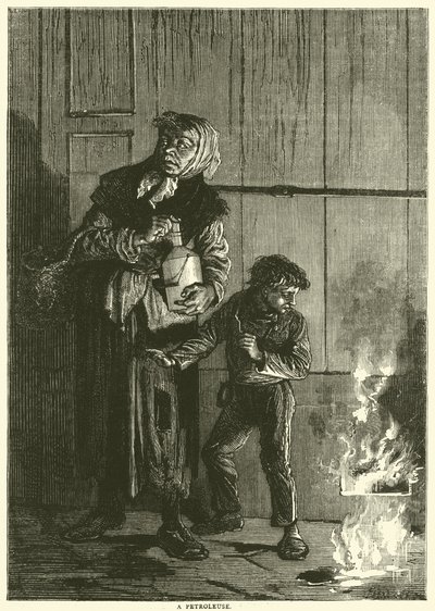 Una petroleuse, abril 1871 de English School