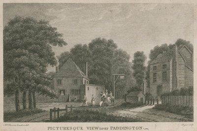 Una vista pintoresca cerca de Paddington, Middlesex de English School
