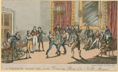 Un enfrentamiento privado, en la sala de estar de un noble marqués de English School