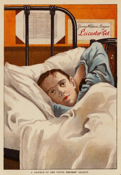 Un protegido de la Liga de Jóvenes Ayudantes (litografía en color) de English School