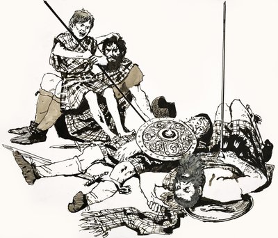 Una escena de la historia de Andrew Lang 
