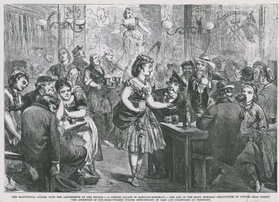 Un salón de canto en Ratcliff Highway de English School