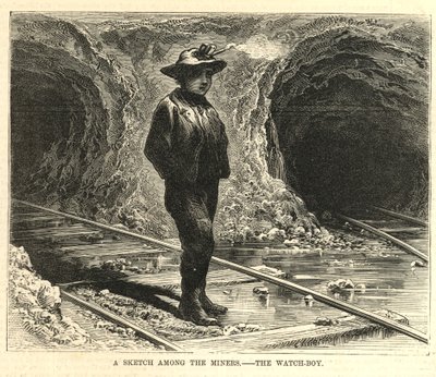Un boceto entre los mineros - El Niño Vigilante de English School