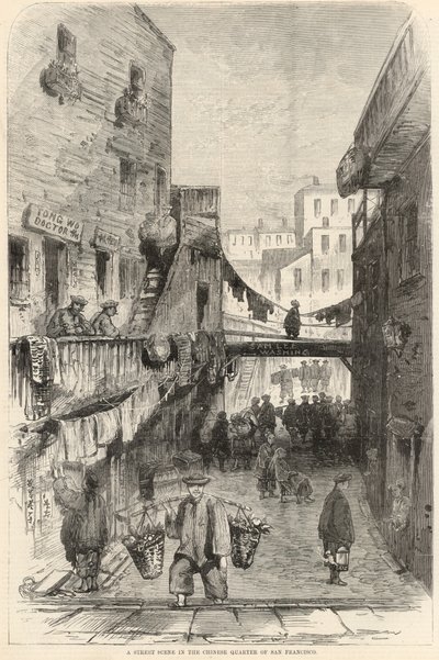 Una escena callejera en el Barrio Chino de San Francisco de English School
