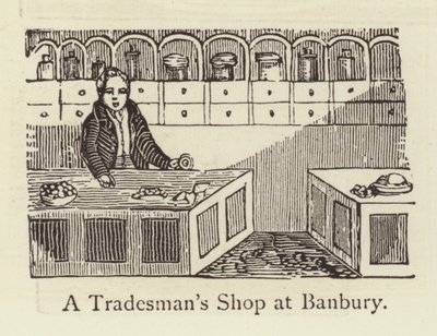 Una tienda de comerciante en Banbury de English School