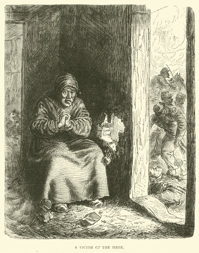 Una víctima del asedio, enero 1871 de English School