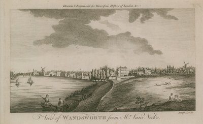 Vista de Wandsworth desde la casa del Sr. Van Neck de English School