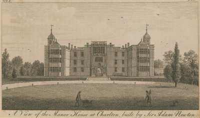Vista de la Casa Solariega en Charlton, construida por Sir Adam Newton de English School