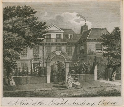 Vista de la Academia Naval en Chelsea de English School