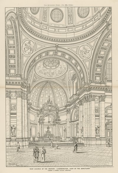 Vista del Santuario en la nueva iglesia del Oratorio de English School