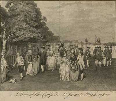 Vista del campamento en el Parque de St. James de English School