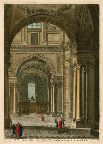 Vista de la Capilla Matutina en la Catedral de San Pablo, Londres de English School