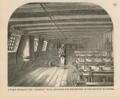 Una sala a bordo del casco Defensa de English School