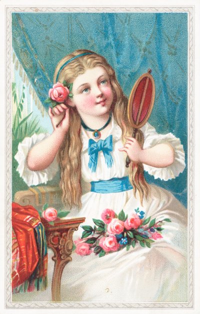 Una niña con una flor en el cabello de English School