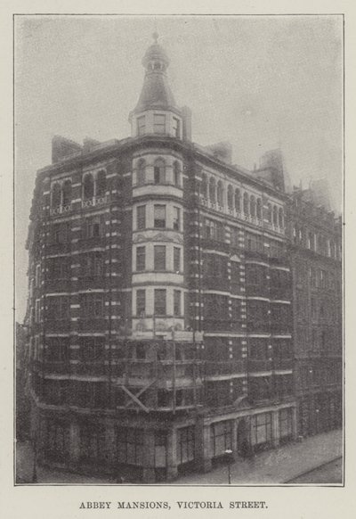 Mansiones de la Abadía, Calle Victoria (grabado) de English School