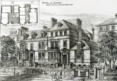 Abbey Place, St. Johns Wood, de The Building News, 18 de enero de 1878 de English School