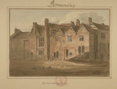 Abadía de San Salvador, Bermondsey, 1809 de English School