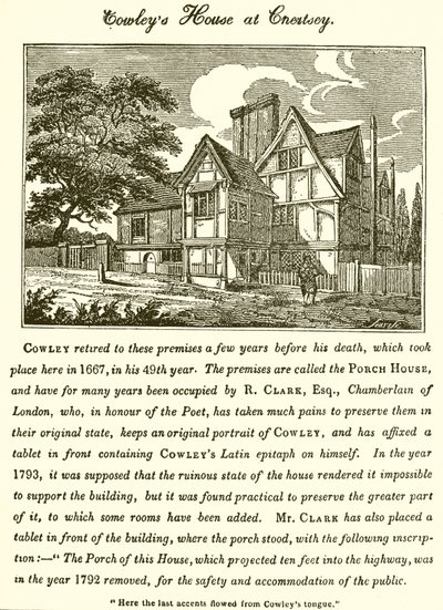 Casa de Abraham Cowley en Chertsey de English School