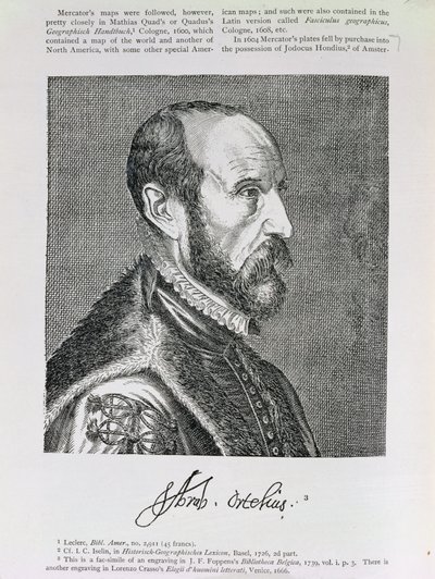 Abraham Ortelius, ilustración del Volumen IV de 