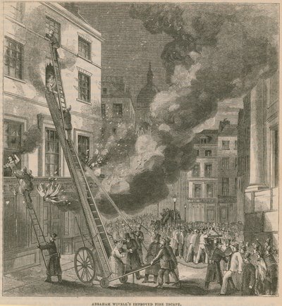 Escape de incendios mejorado de Abraham Wivell de English School