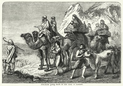 Abraham yendo a la tierra de Canaán de English School