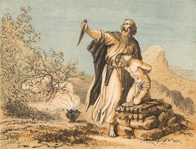 Abraham ofreciendo a Isaac de English School
