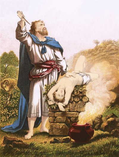 Abraham ofreciendo a Isaac de English School