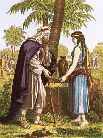 El siervo de Abraham y Rebeca de English School