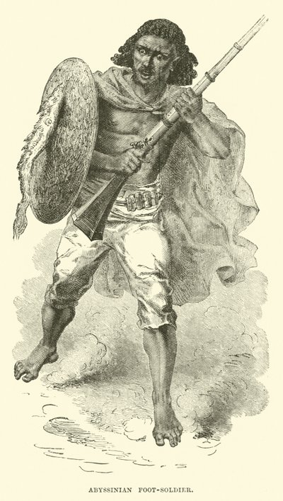 Soldado de infantería abisinio de English School
