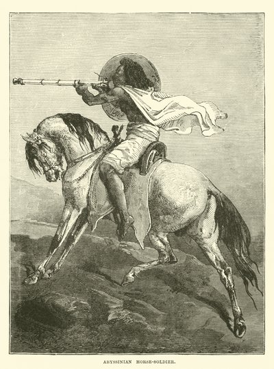 Soldado de caballería abisinio de English School