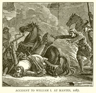 Accidente de Guillermo I en Mantes, 1087 de English School