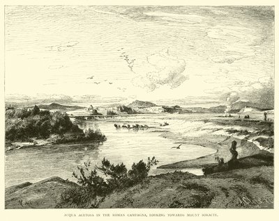 Acqua Acetosa en la Campagna Romana, mirando hacia el Monte Soracte de English School
