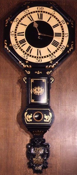 Reloj del Acta del Parlamento inscrito El Regalo de Sir Francis Forbes, 1714 de English School