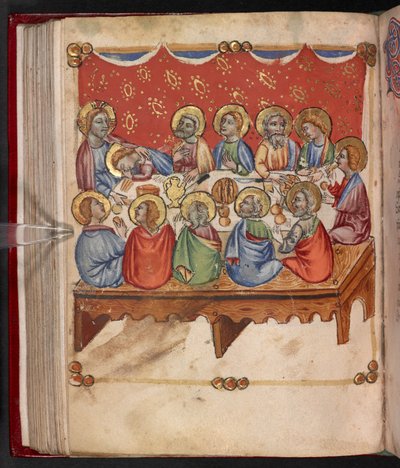Agregar. 17466, f.107v La Última Cena de English School