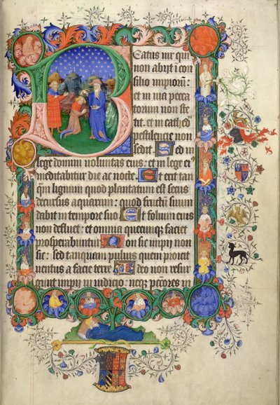 Agregar. 42131 fol.73 Salmo 1, comenzando con la inicial 